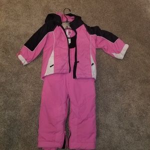 3T Snow Bid Pink Black and White